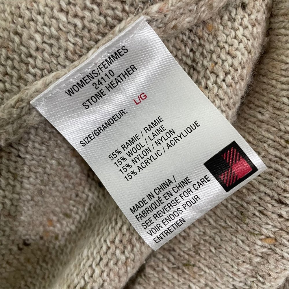 Woolrich Embroidery Cardinal Zip Wool Blend Holiday Cardigan Sweater Oatmeal L - Picture 12 of 14